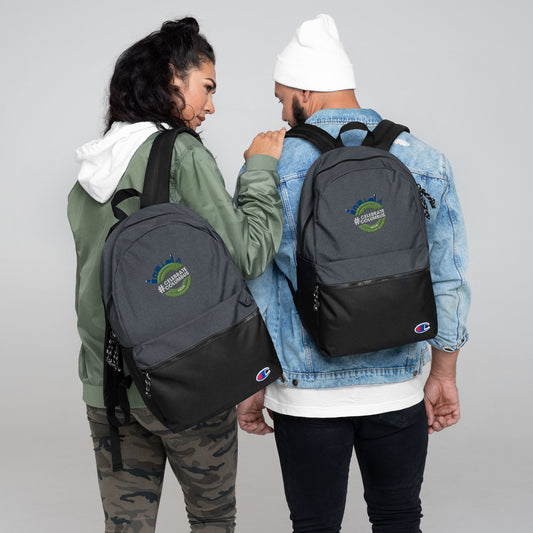 Celebrate Columbus Embroidered Champion Backpack