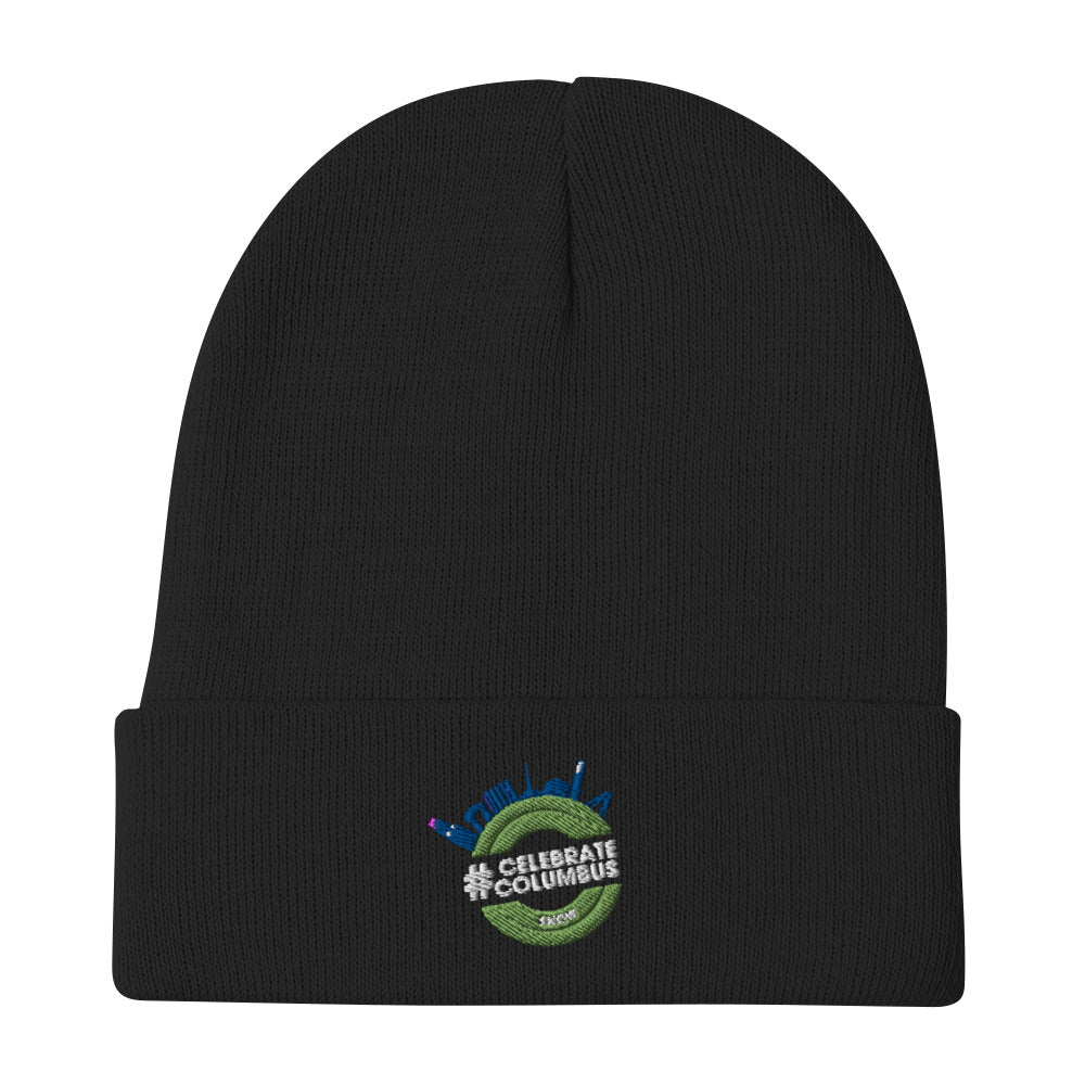 Celebrate Columbus Embroidered Beanie